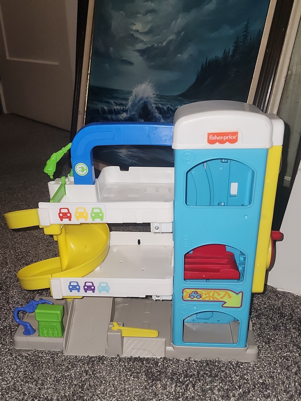 Fisher Price Garage.